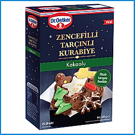 Dr.Oetker Zencefilli Tarçınlı Kakaolu Kurabiye Un Glazür Karışımı 500 g