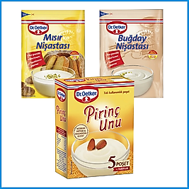 Dr.Oetker Mısır Nişasta 150 g Buğday Nişasta 150 g Pirinç Un 175 g