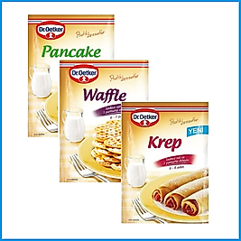 Dr.Oetker Pancake 134 g Waffle 210 g Krep 177