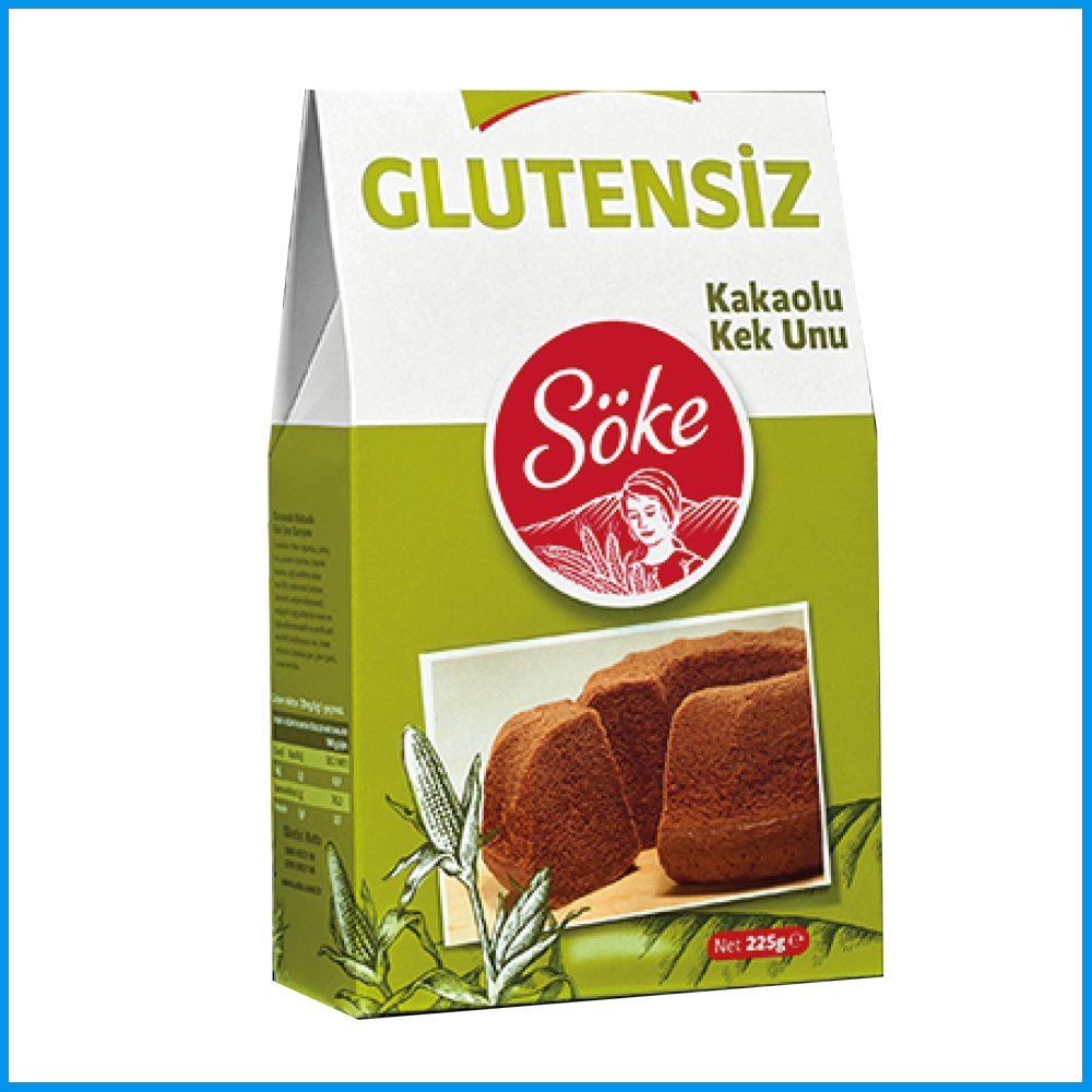 Söke Glutensiz Kakaolu Kek Un Karışım 225 g
