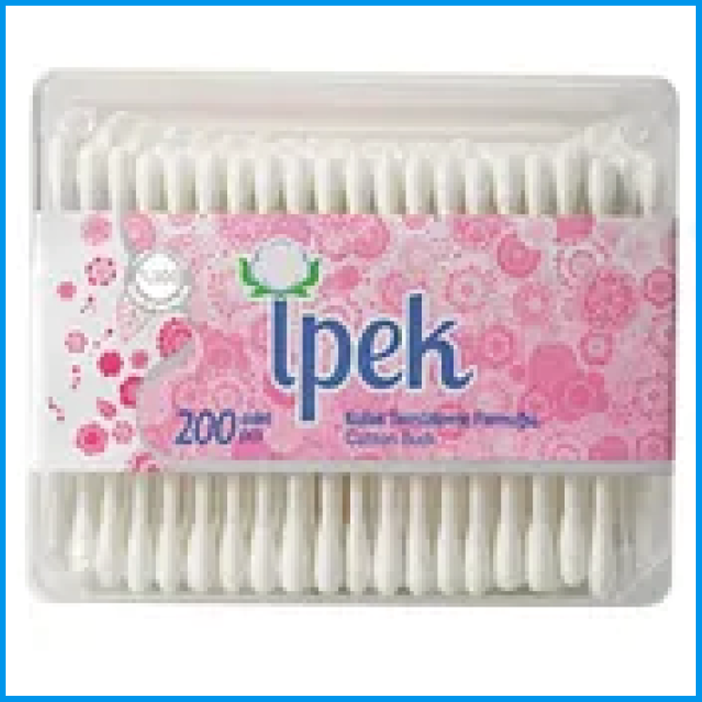 İpek Kulak Temizleme Pamuğu Dikdörtgen 200'lü