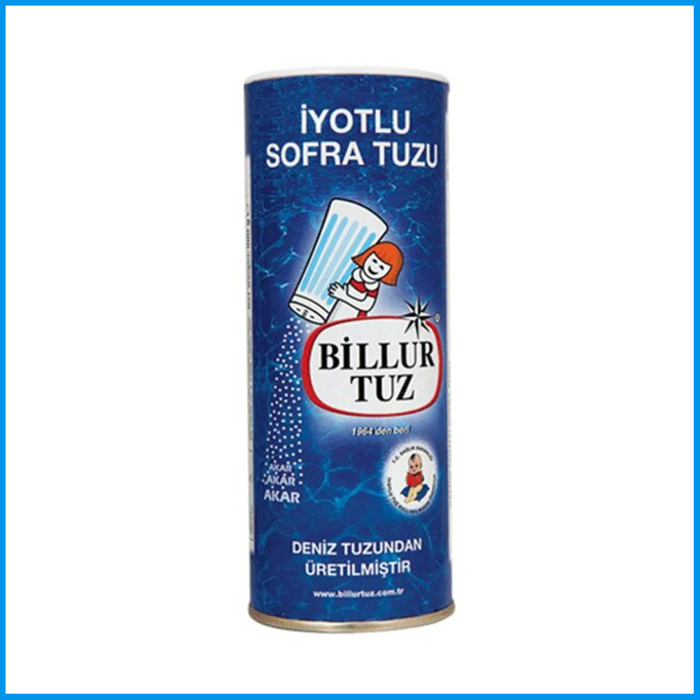 Billur İyotlu Sofra Tuz 500 g