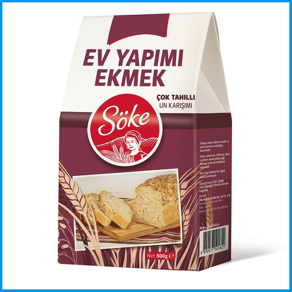 Söke Ev Yapımı Ekmek Çok Tahıllı Un Karışım 500 g