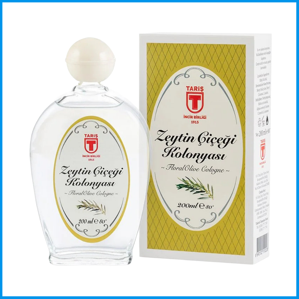 Tariş Zeytin Çiçeği Kolonya Cam Şişe 200 ml