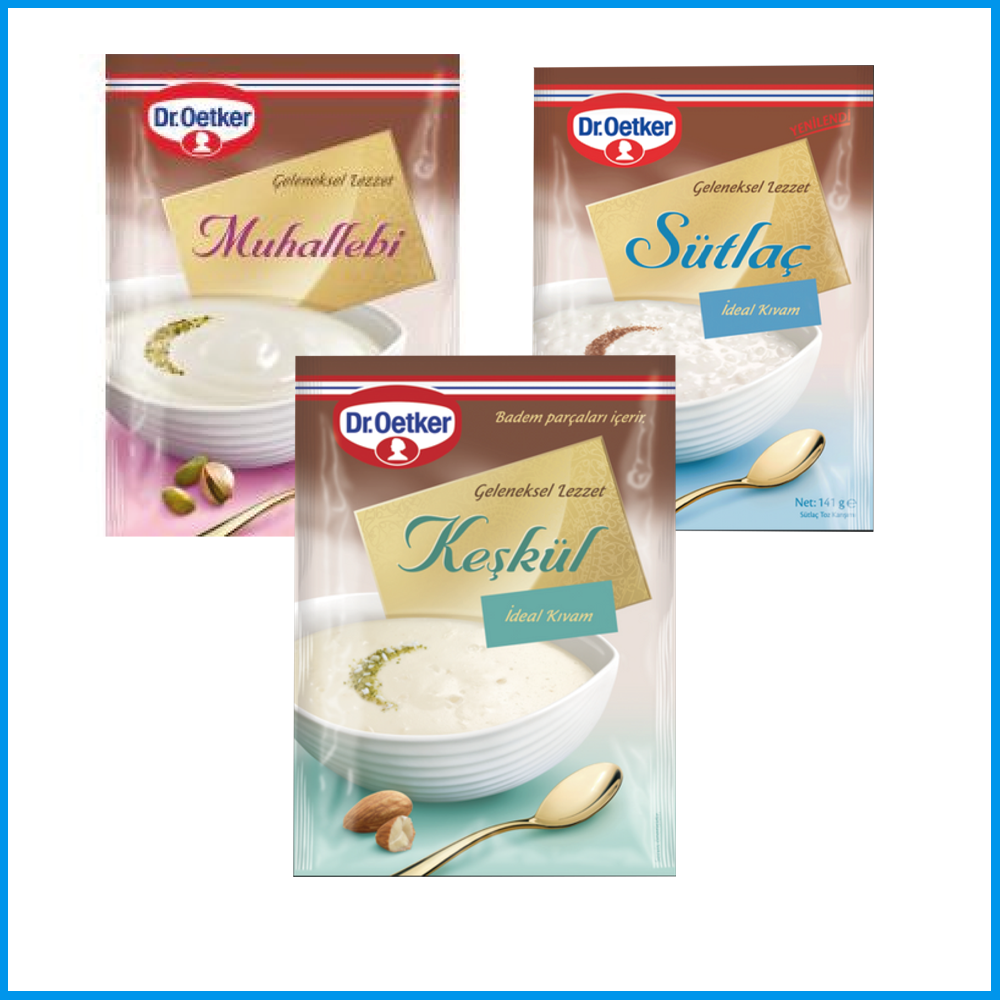 Dr.Oetker Sütlaç 156 g Muhallebi 196 g Keşkül 139 g