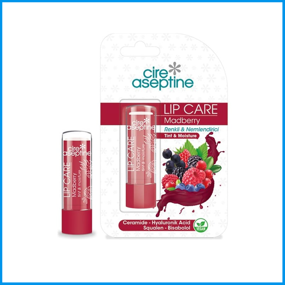 Cire Aseptin	Lip Care Madberry Renkli Dudak Bakım Kremi 4,5 G